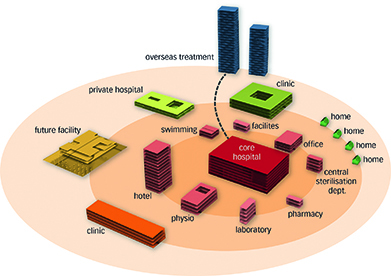 (BDT_21_006) Designing Hospitals – Distribution of Healthcare Facilities: Centralization, Decentralization and the Network Hospital